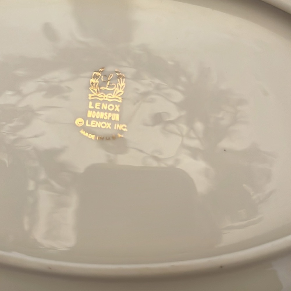 Lenox moonspun serving bowl - Picture 3 of 3